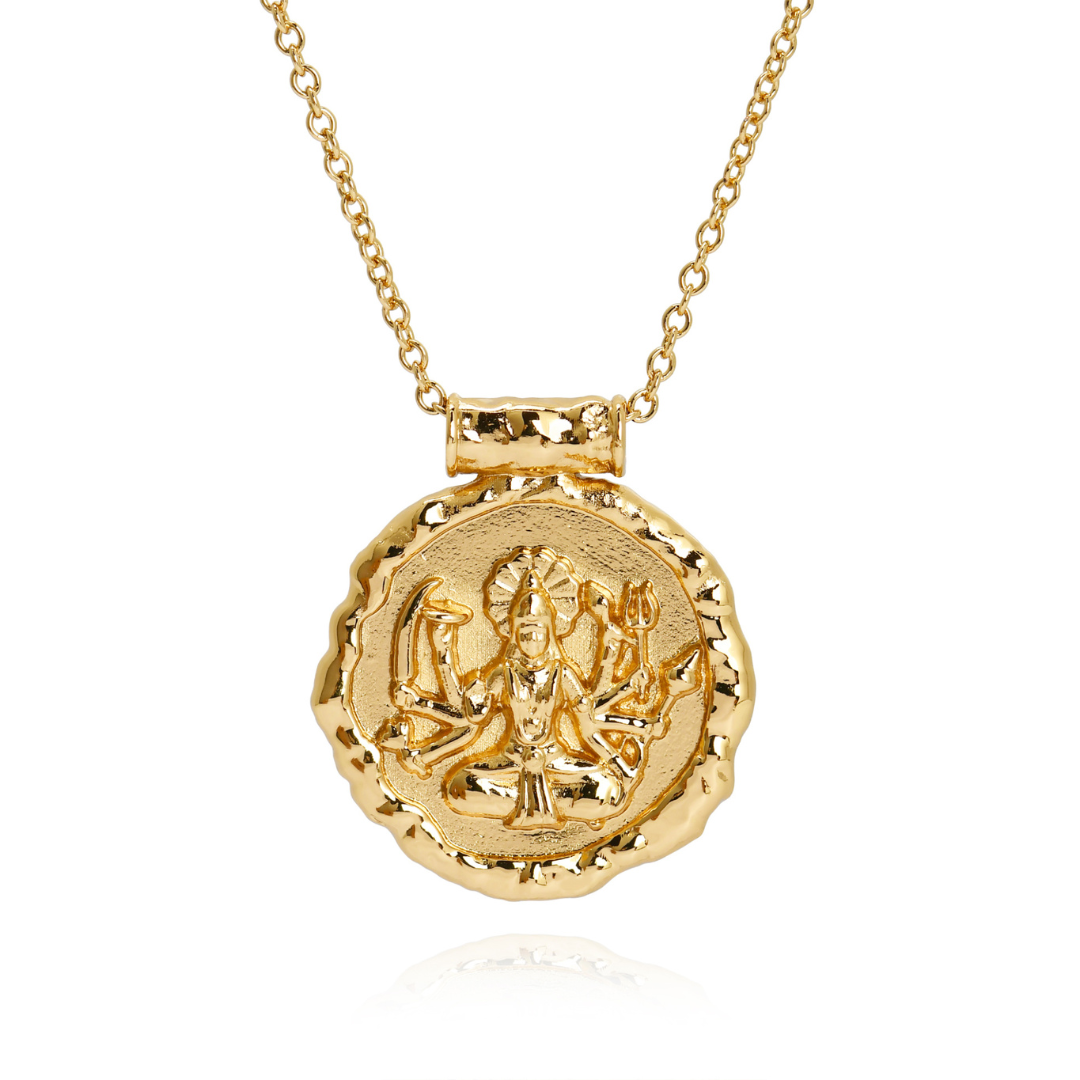 Goddess Durga Gold Necklace Rani Co. Jewellery