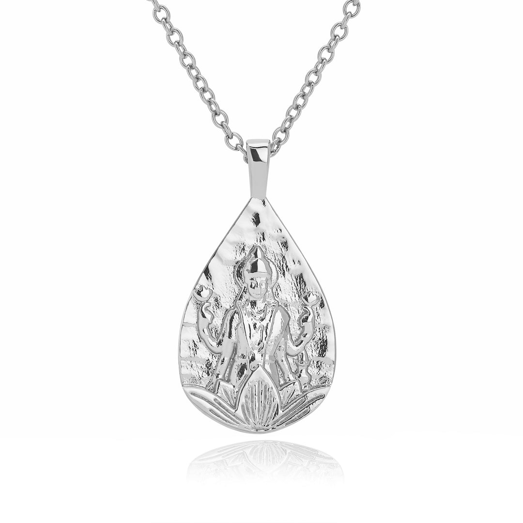 Sterling silver Lakshmi necklace symbolising abundance by Rani and Co jewellery