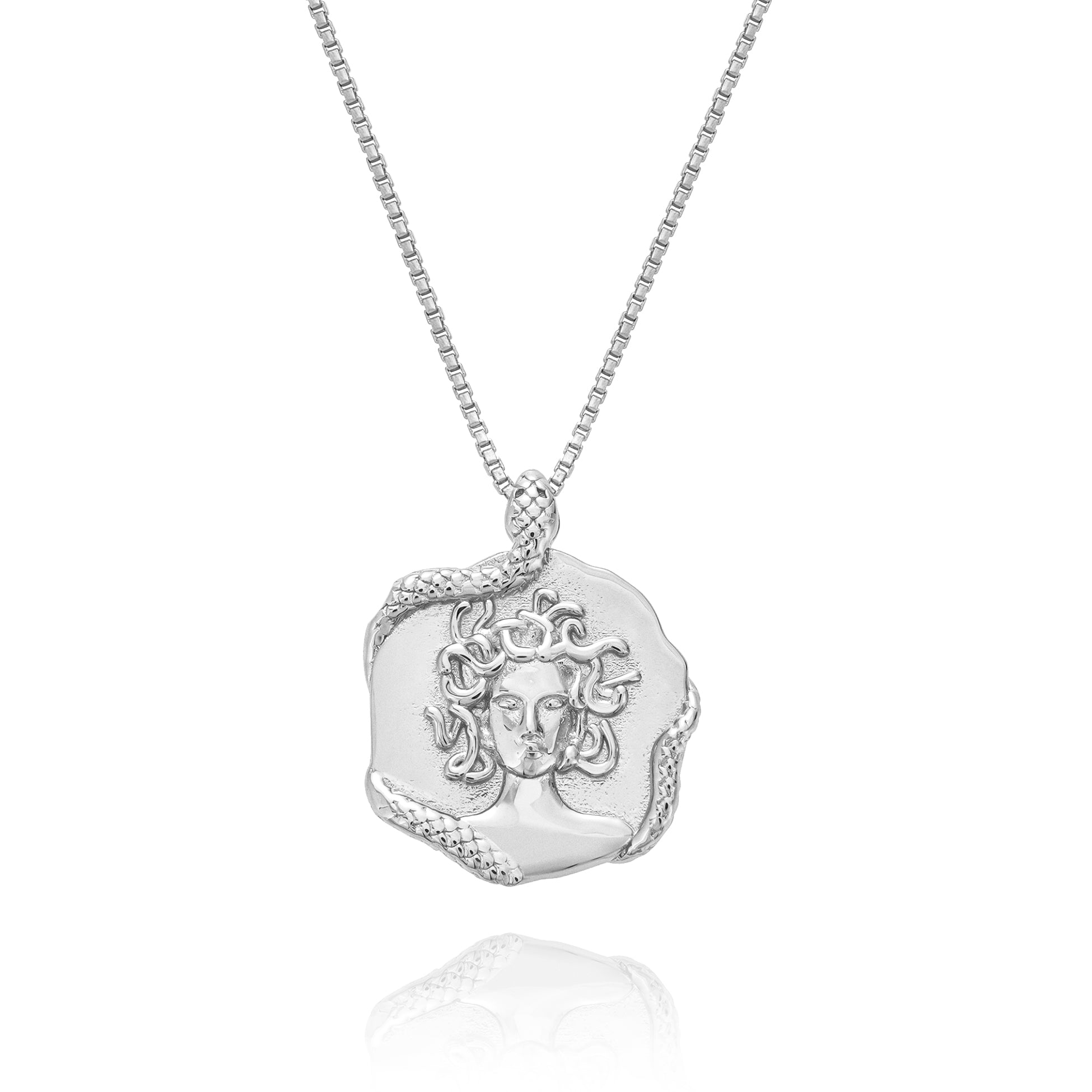 Medusa Silver Necklace Women s Rani Co. Jewellery
