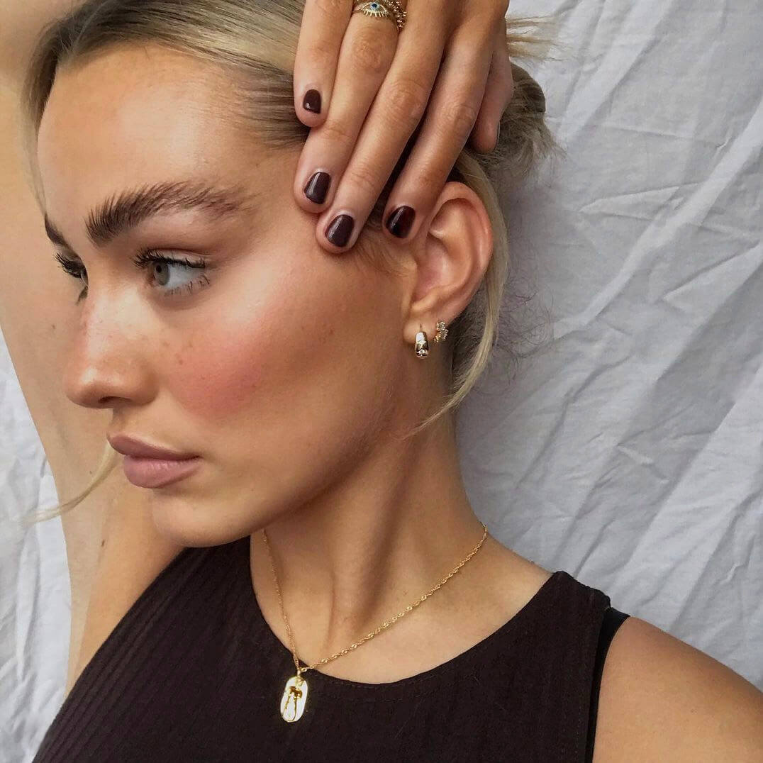 Thick Starburst Hoops (Gold)