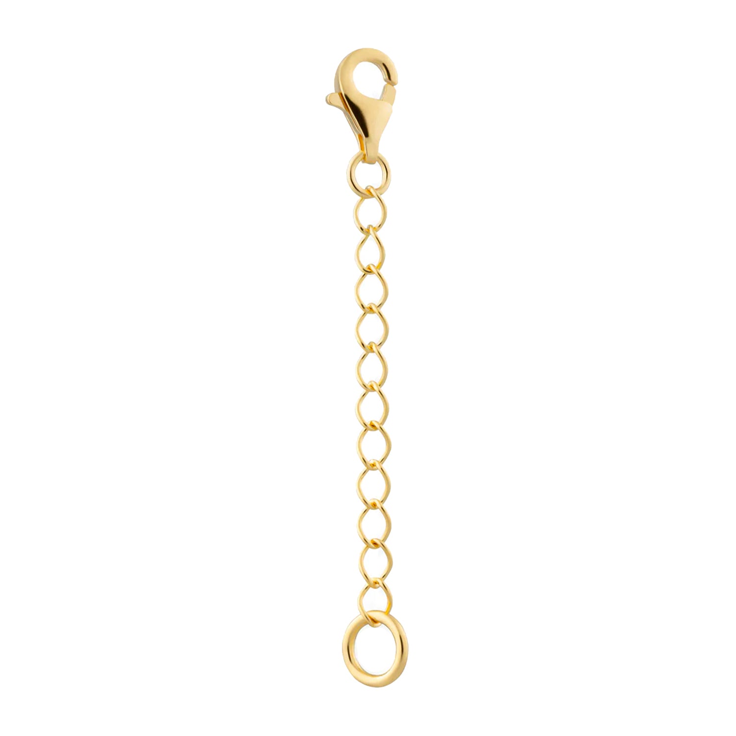 18k gold plated water resistant necklace extender designed for layering gold necklace styles by Rani and Co womens jewellery