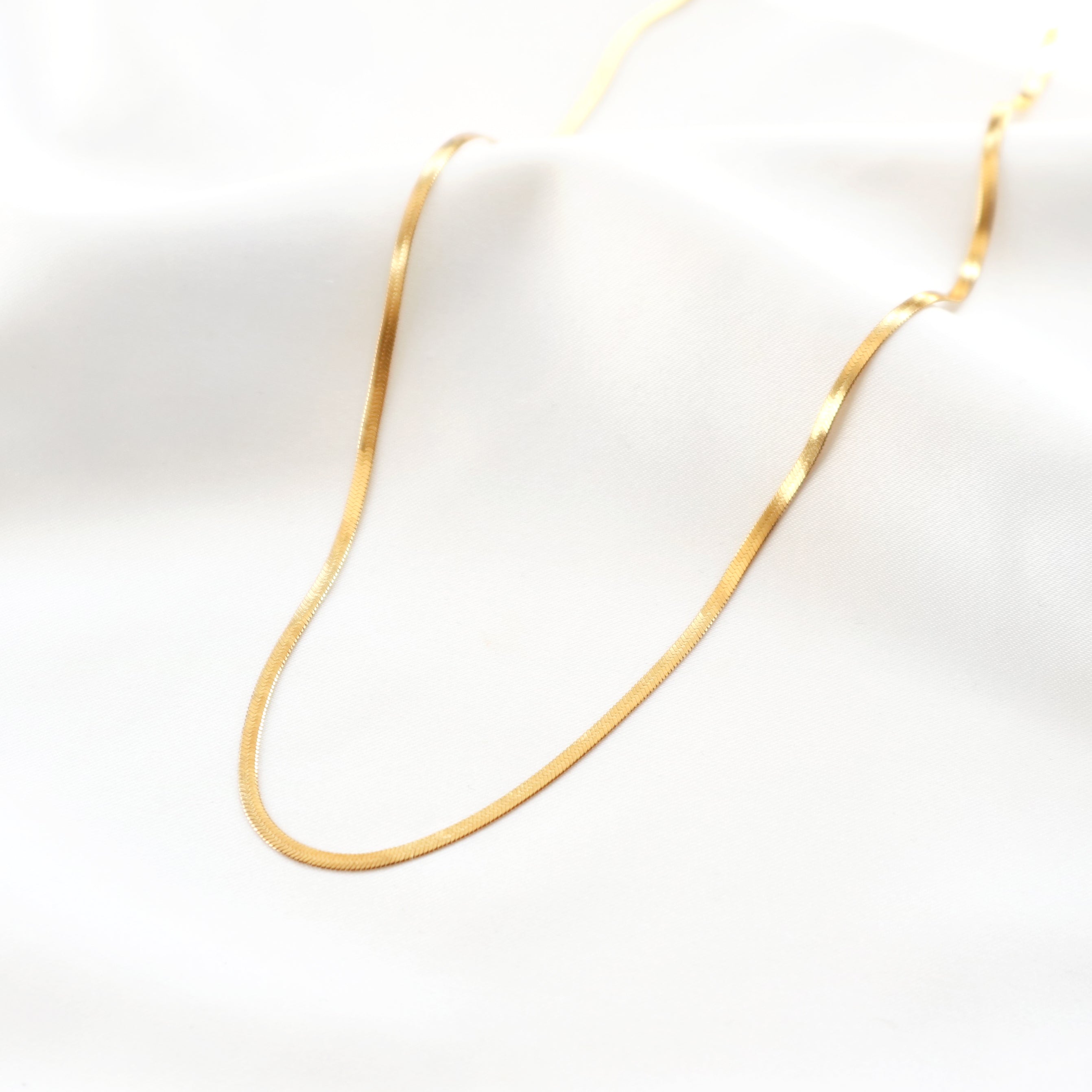 Rani and Co womens jewellery – 18k gold plated snake chain, water resistant and perfect for layering