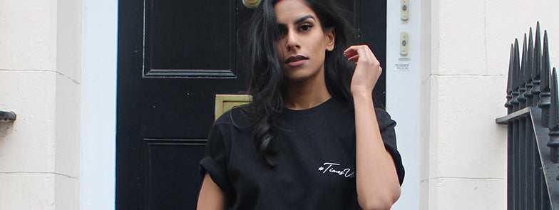 Celebrating International Women's Day 2018 In Rani & Co. Time's Up T-shirt