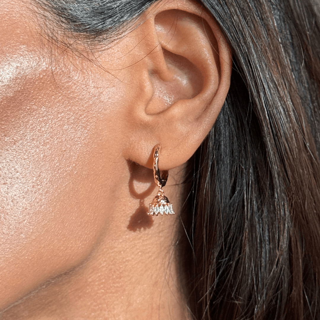 Roshni Mini Jhumka Crystal Earrings