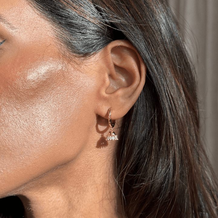 Roshni Mini Jhumka Crystal Earrings