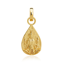 Mini goddess Lakshmi charm in 18k gold plating for charm bracelets by Rani and Co womens jewellery 