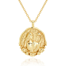 Goddess Persephone necklace in 18k gold plated with pendant by Rani and Co womens jewellery