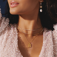 Micro tennis necklace with cubic zirconia stones in 18k plated gold by Rani and Co womens jewellery