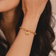 Mini gold elephant charm for womens jewellery and charm bracelets by Rani and Co