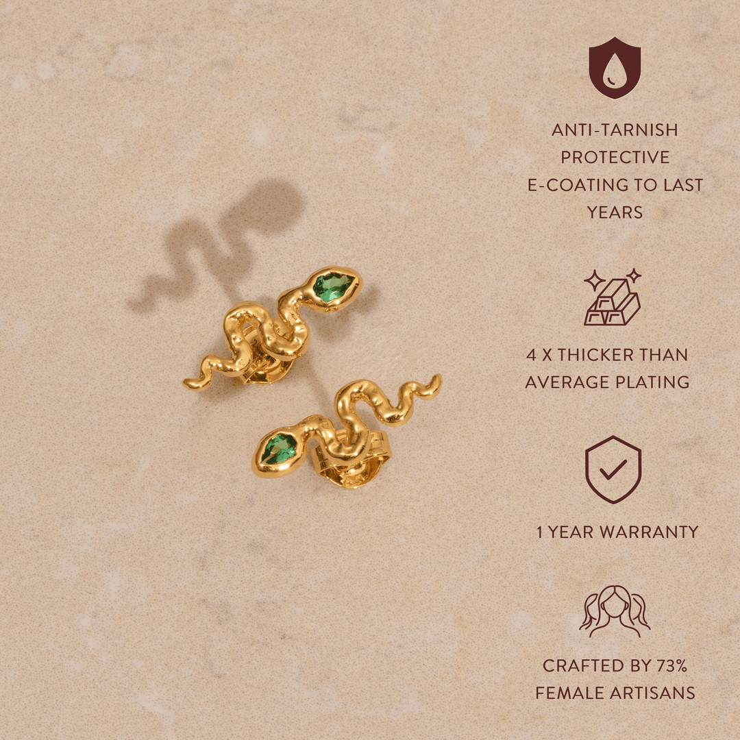 Snake Stud Earrings