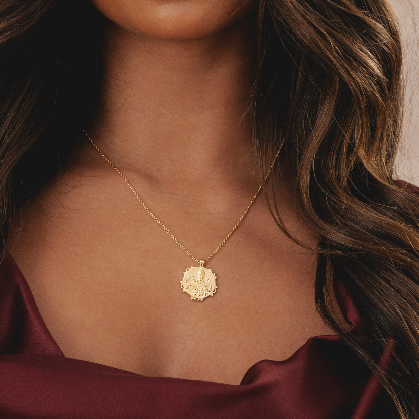 Resilience in design: Rani & Co.'s Kali Goddess Hammered Gold Necklace, sustainable elegance for the empowered woman