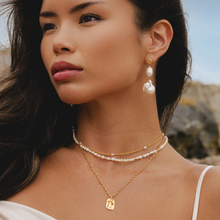 Hypoallergenic layered pearl necklace for women by Rani and Co goddess jewellery