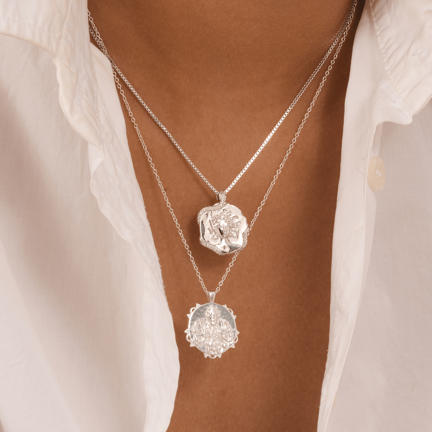 Medusa Necklace (Silver)