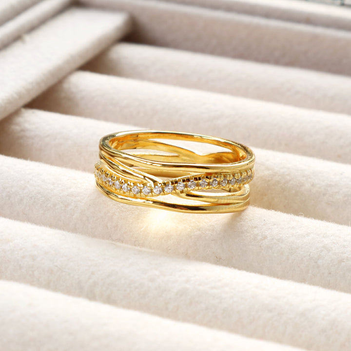 Stacked Wave Ring (Defect)