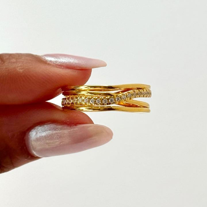 Stacked Wave Ring (Defect)