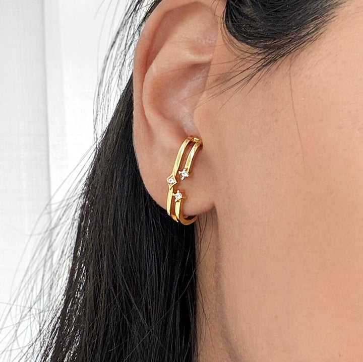 Star Cuff Earrings (Sample)