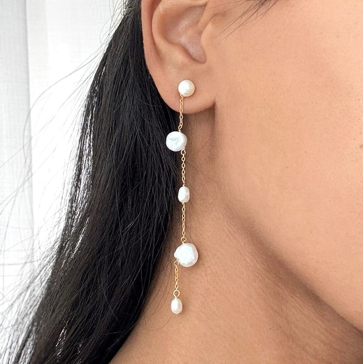 Drop Pearl Earrings (Sample)