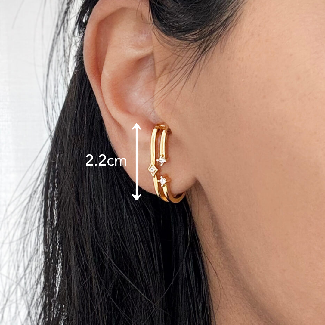 Star Cuff Earrings (Sample)
