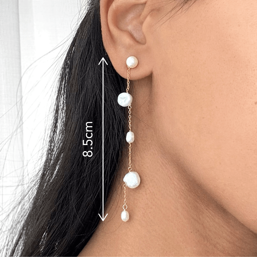 Drop Pearl Earrings (Sample)