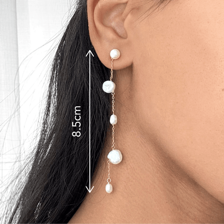 Drop Pearl Earrings (Sample)