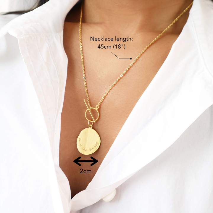Trust The Timing Necklace (Defect)