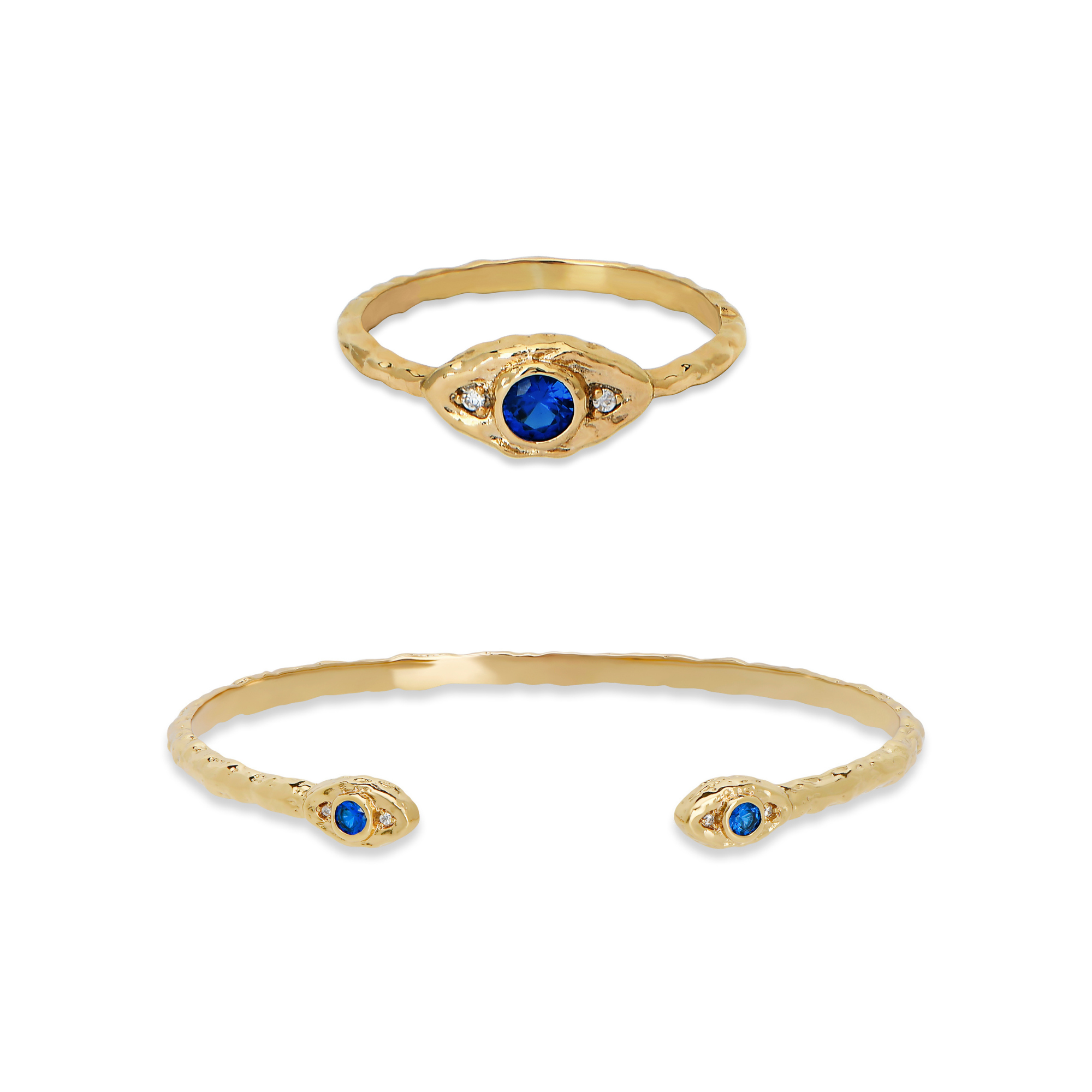 Evil Eye Bracelet & Ring Set