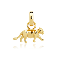 Lioness cub charm in 18k gold plated for charm bracelet by Rani and Co
