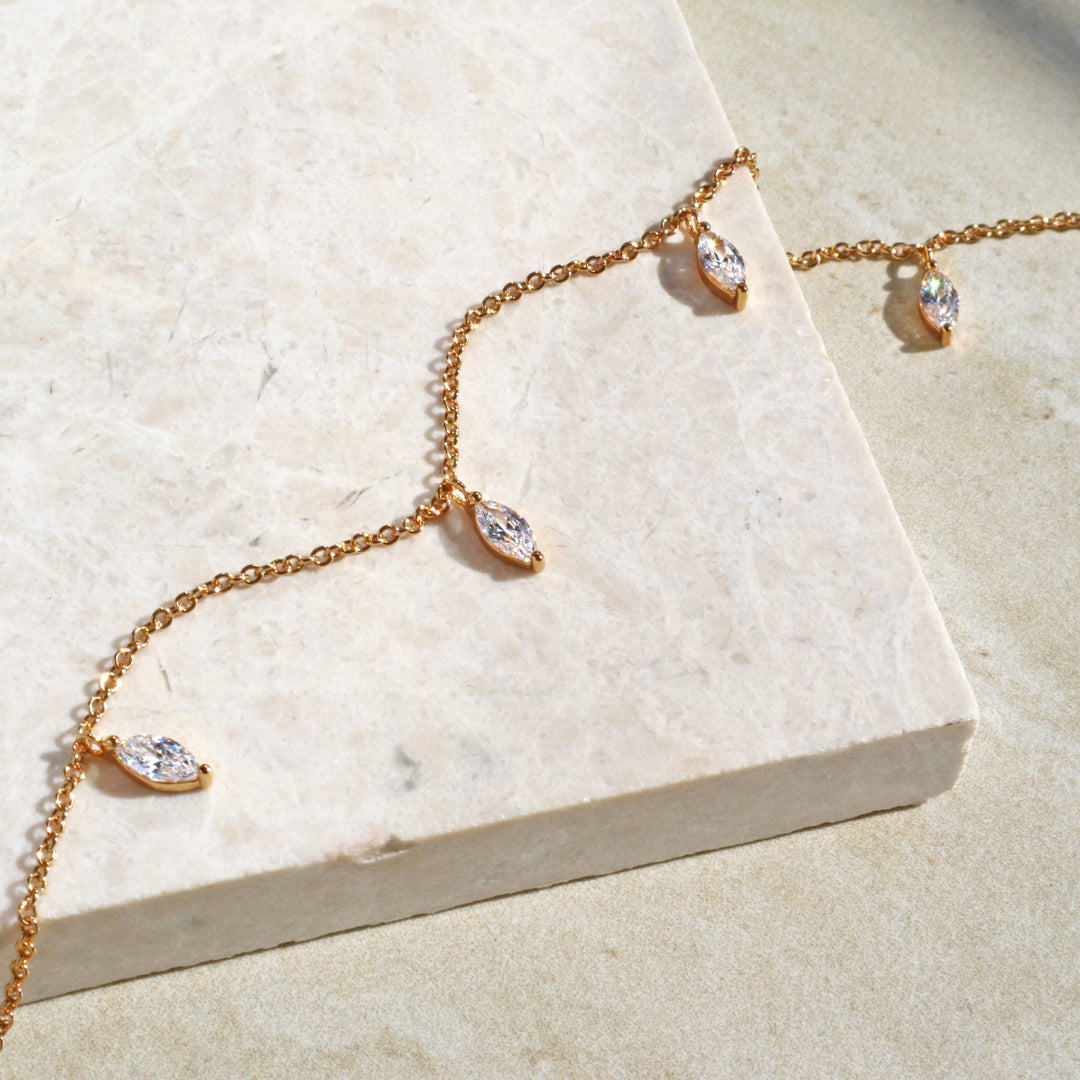 Cubic Zirconia Anklet (Sample)