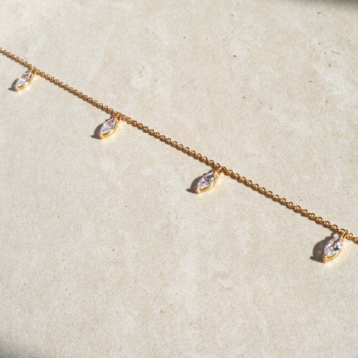 Cubic Zirconia Anklet (Sample)