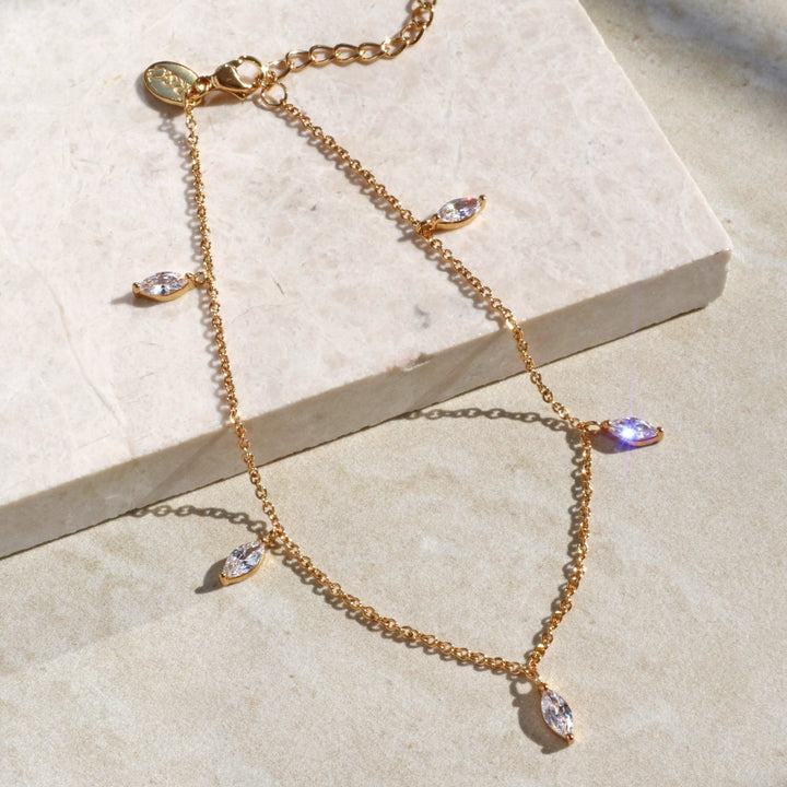 Cubic Zirconia Anklet (Sample)