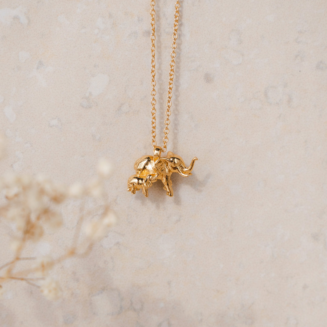 Elephant Necklace (Gold)