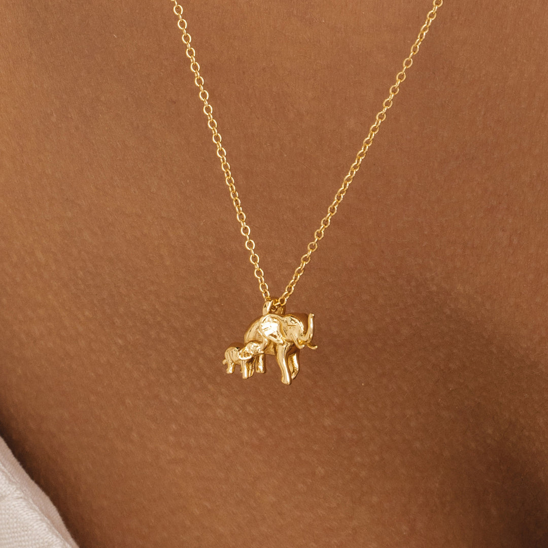 Elephant Necklace (Gold)