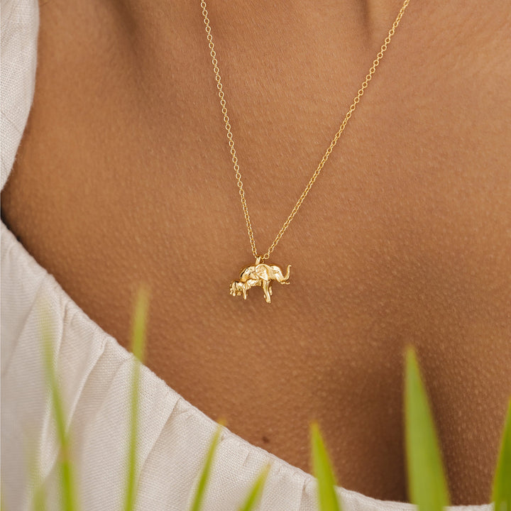 Elephant Necklace (Gold)