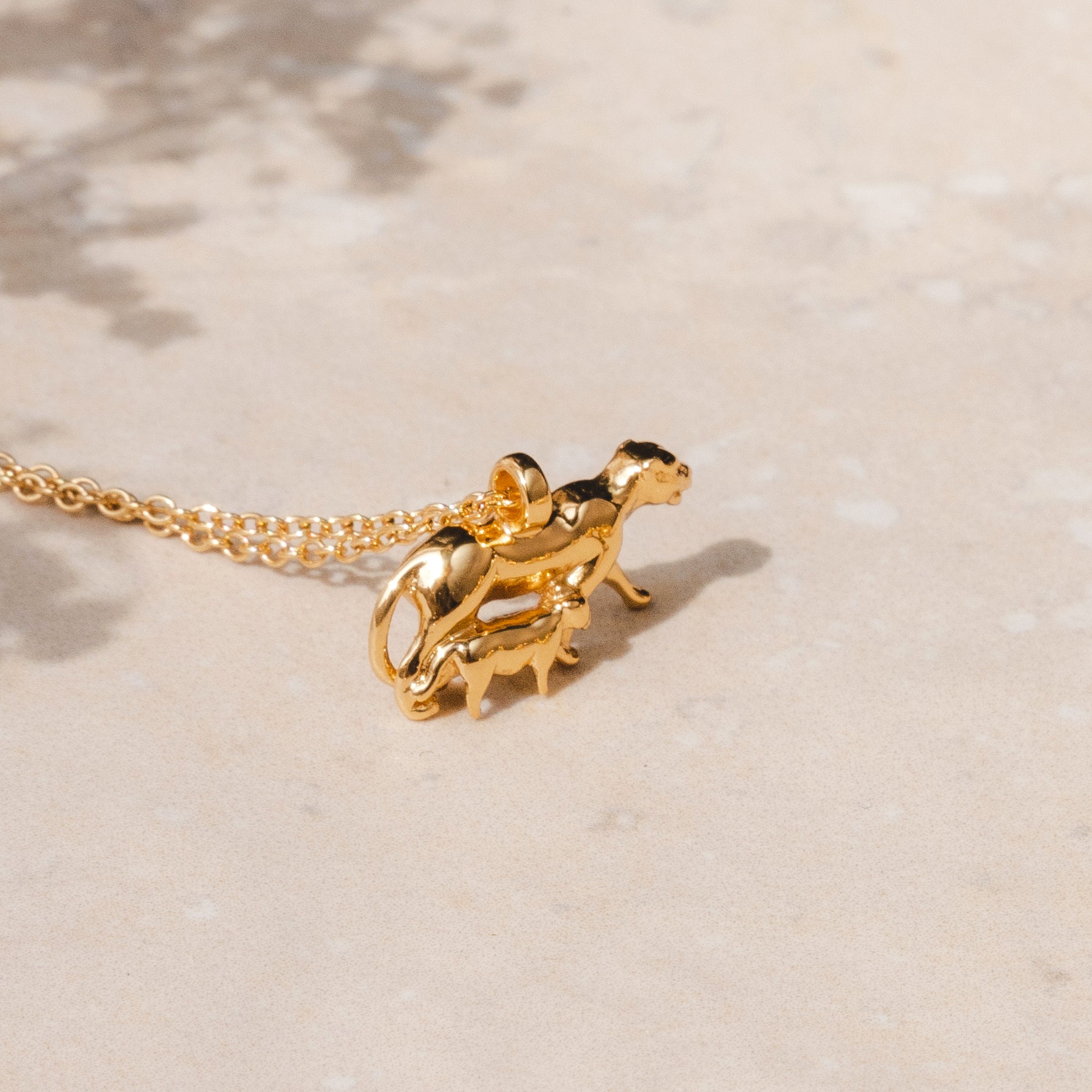 Cub Rani Pinterest Lioness & Cub Gold Necklace | Rani & Co. Jewellery