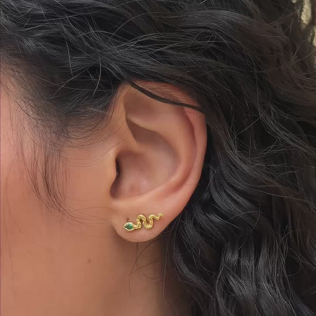 Snake Stud Earrings