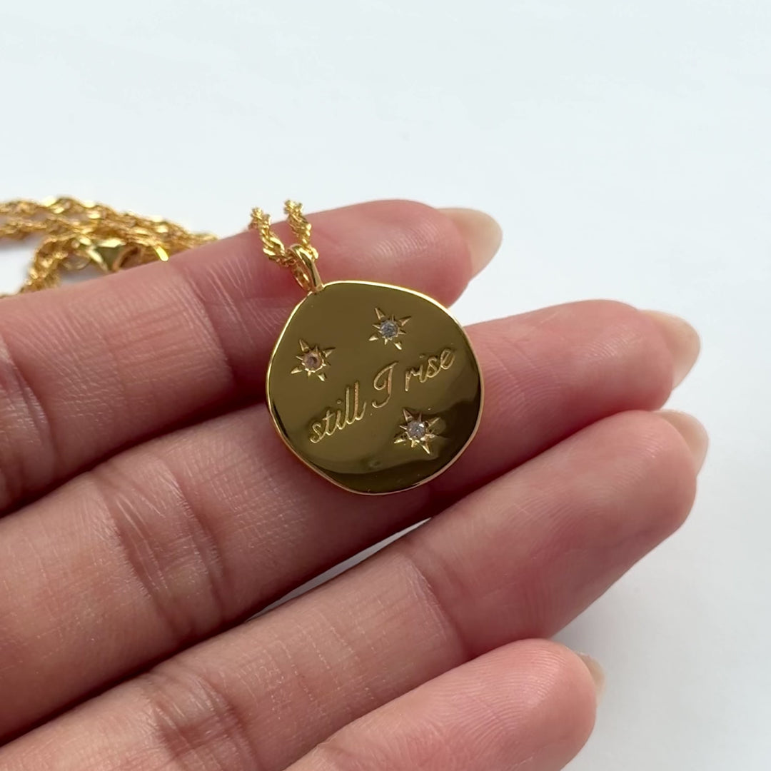 Still I Rise Necklace (Defect)