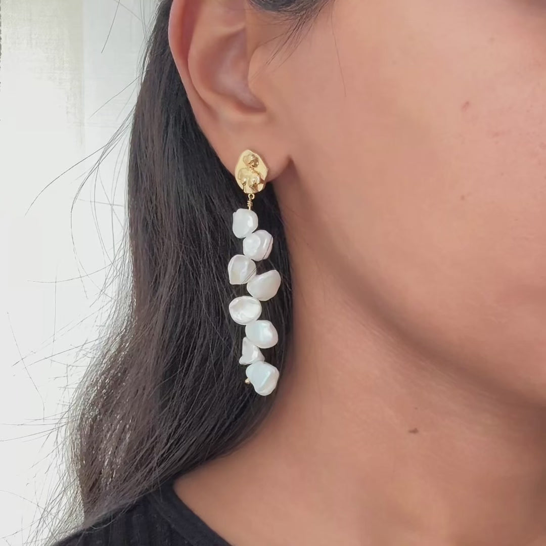 Aphrodite Pearl Earrings (Sample)