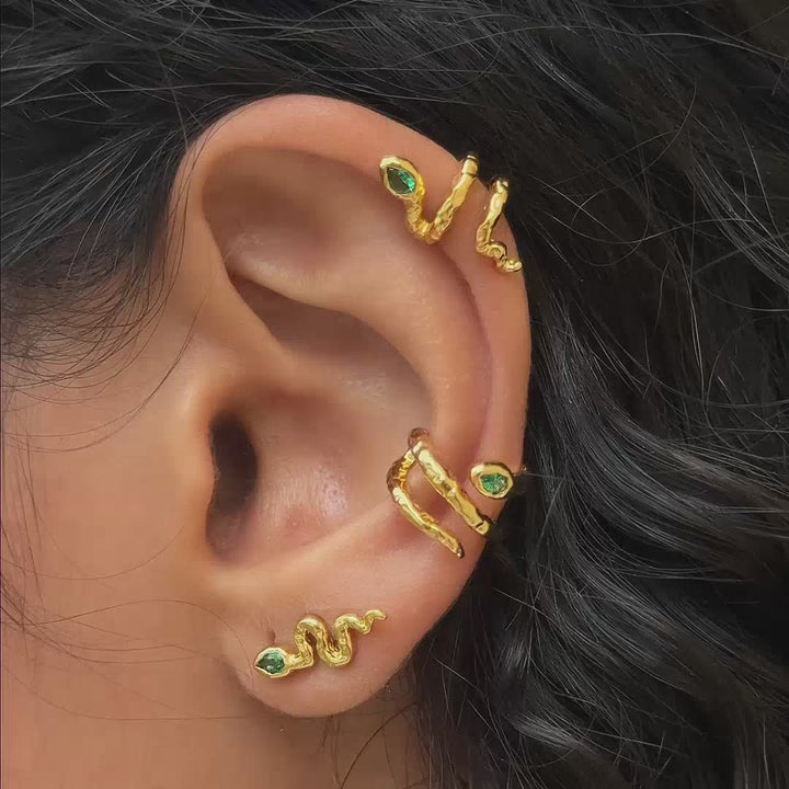 Snake Stud Earrings
