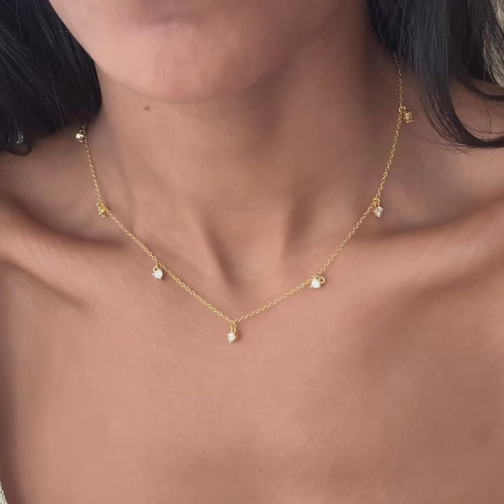 Cz Drop Necklace 2
