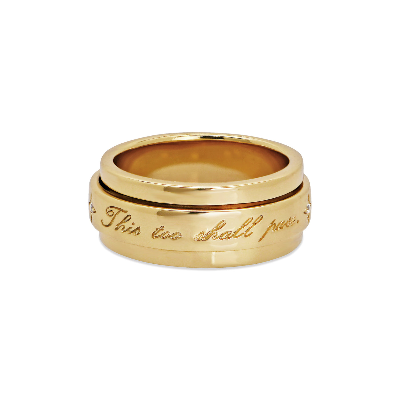 This Too Shall Pass Spinner Ring