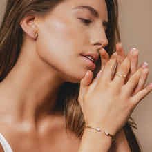 Elegant moonstone cuff bracelet – gold jewellery with adjustable fit, 18k gold plated by Rani and Co