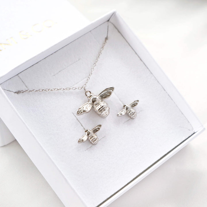 Queen Bee Necklace (Silver)