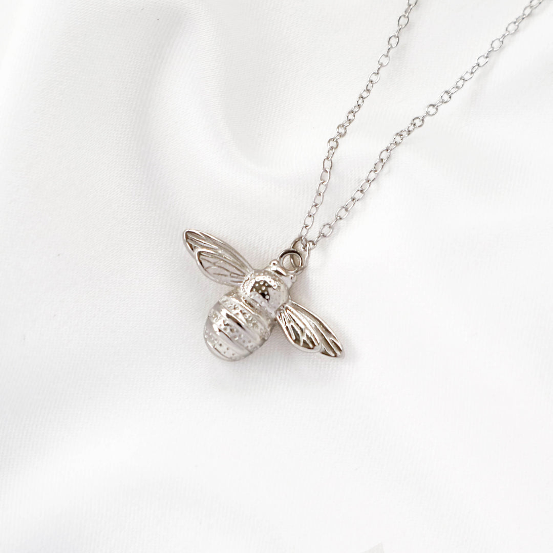 Queen Bee Necklace (Silver)