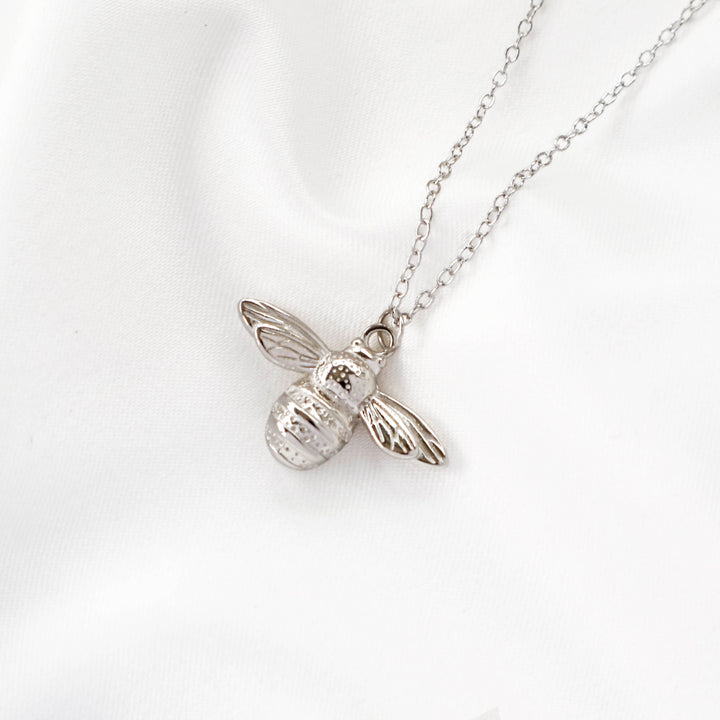 Queen Bumblebee Necklace (Silver)