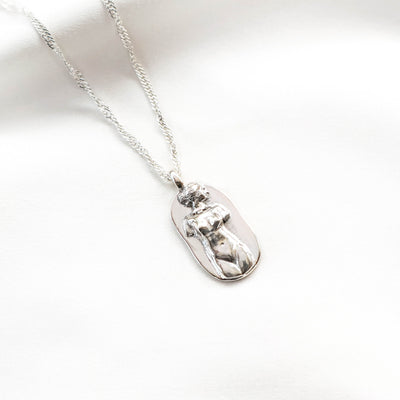 Silver greek goddess aphrodite pendant necklace, Rani & Co.
