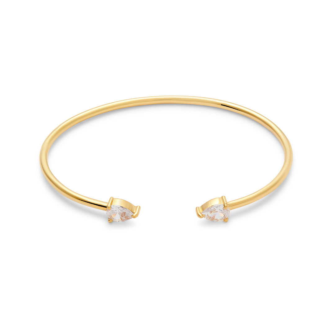 cubic zirconia gemstone crystal teardrop cuff bangle bracelet Rani & Co. jewellery.jpg
