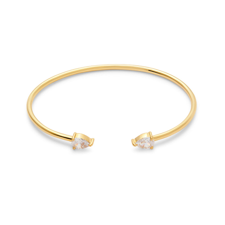 cubic zirconia gemstone crystal teardrop cuff bangle bracelet Rani & Co. jewellery.jpg