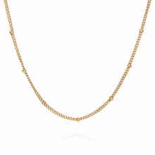 Water resistant simple chain necklace in 18k gold plated minimal stylish gold necklace waterproof by Rani and Co
