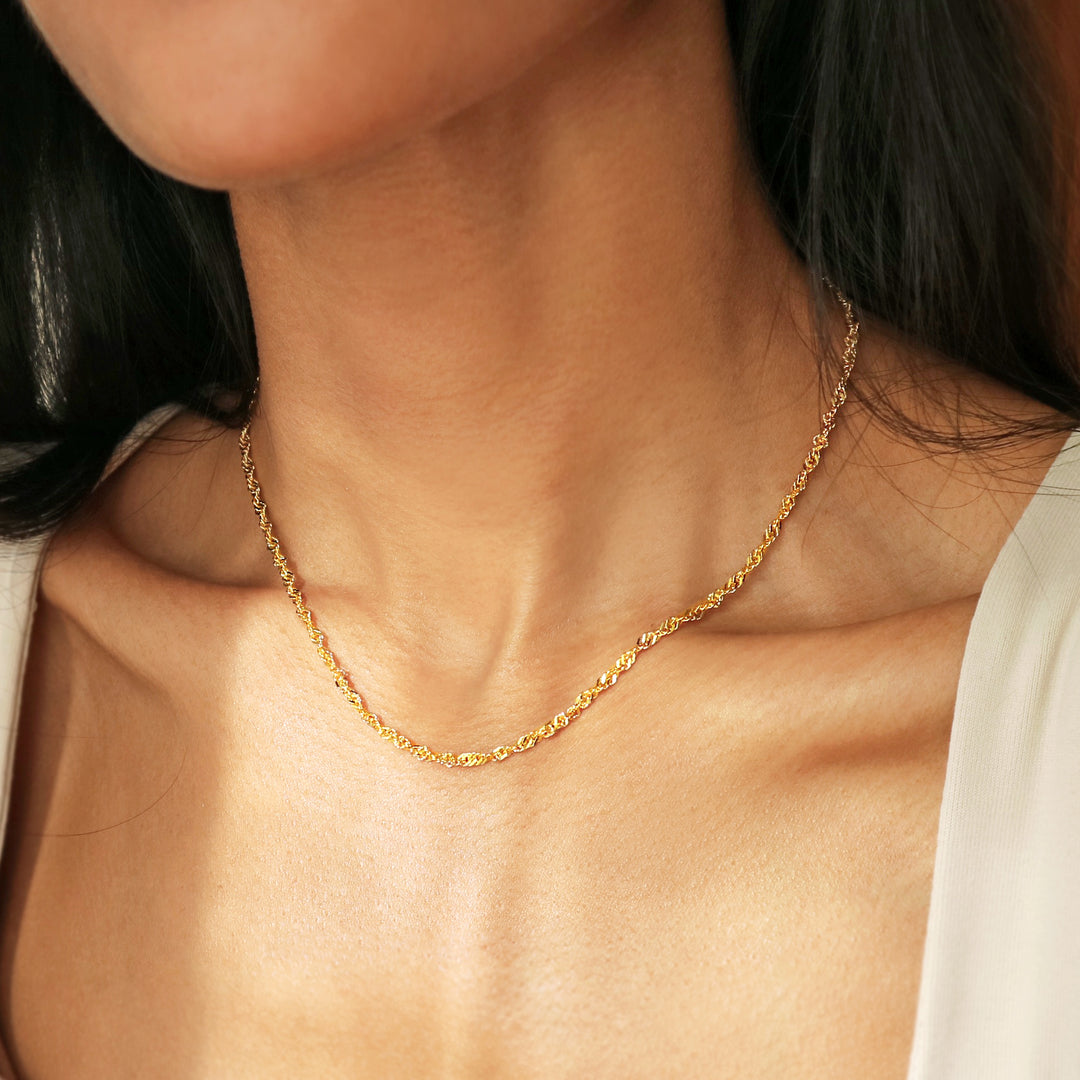 ISOLATION / アイソレーション】SV925 Twist Chain Necklace (35cm,45cm) / ILN-010 – ISOLATION  JEWELRY