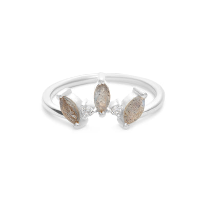 Labradorite Crown Ring (Silver)